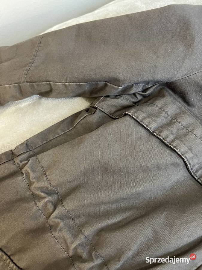 Kurtka parka damska szara HM białe futerko podkarpackie sprzedam