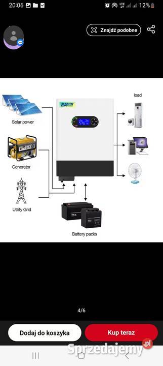 Falownikinwerter Easun 6kw48v Nowy Białystok