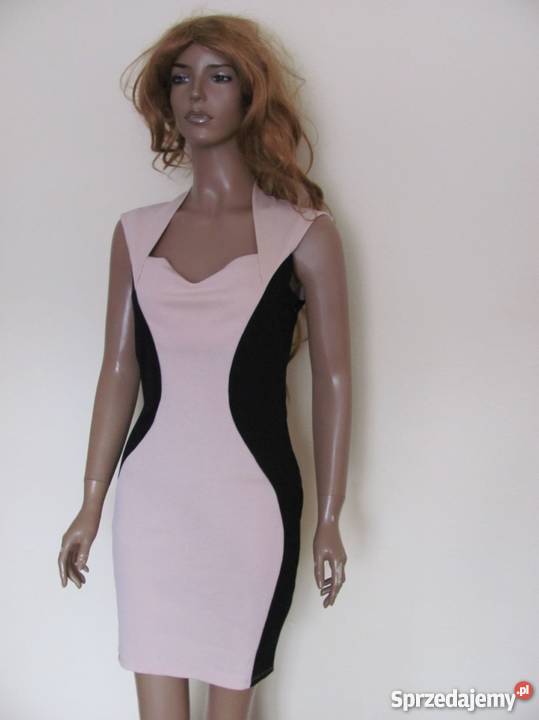Sukienka lipsy london Panel Bodycon Dress nude Zamość