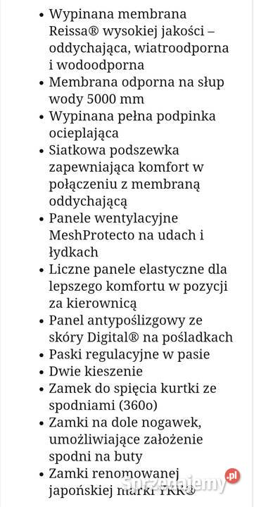 Spodnie Motocyklowe Damskie Spodnie Motoryzacja Sękowo sprzedam