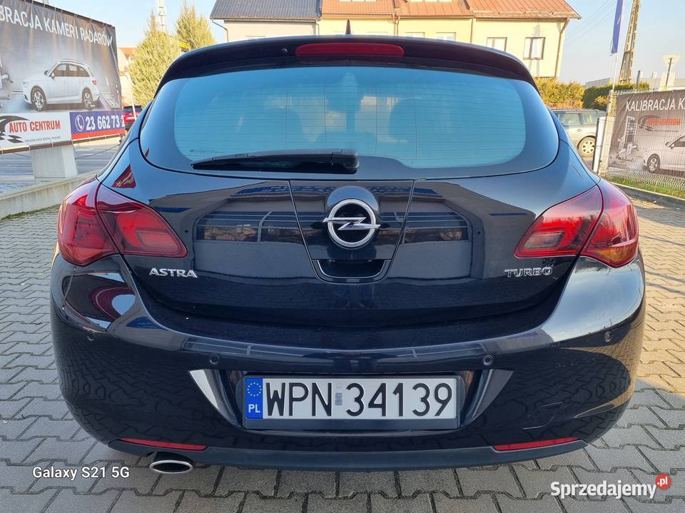 Opel Astra J 16 TURBO 180 skóra nawigacja nieuszkodzony Astra Płońsk