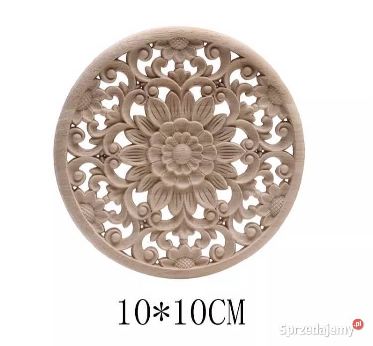 Drewniany ornament rozeta dekor na meble Akcesoria meblowe śląskie Częstochowa