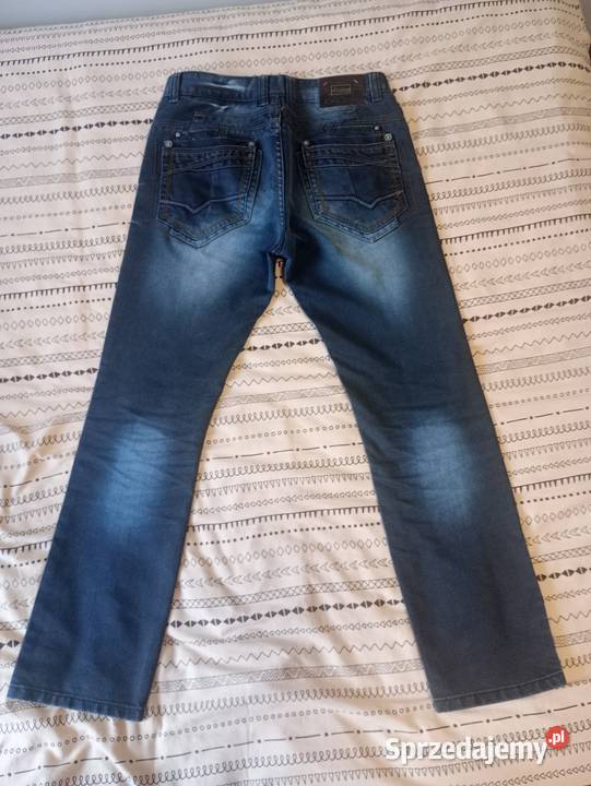 Spodnie jeansy czarne mazowieckie Wielgie