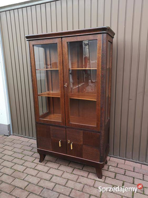 Witryna Biblioteka Serwantka ARTDECO Stara Antyk wielkopolskie Swarzędz