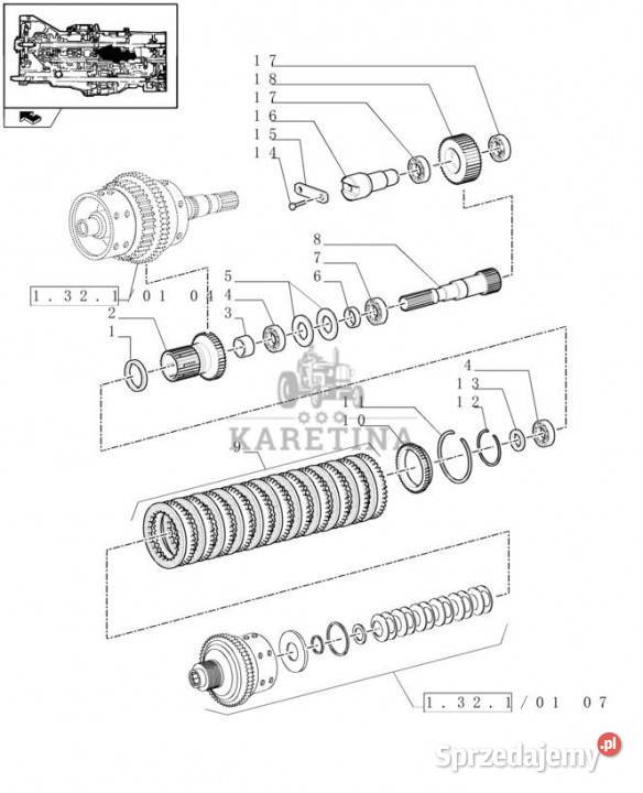 Holland T6010 Koło zębate 31t 52t 5185166 Jastrzębniki