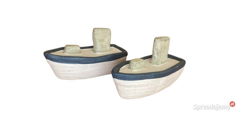 Ceramiczne stateczki dekoracja marynistyczna Warszawa