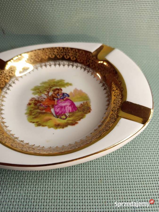 Popielnica ręcznie malowana Porcelana Francuska Warszawa
