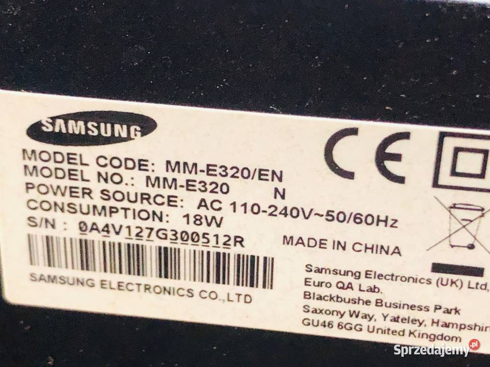 Samsung MM E 320 Wieże i miniwieże Justynów
