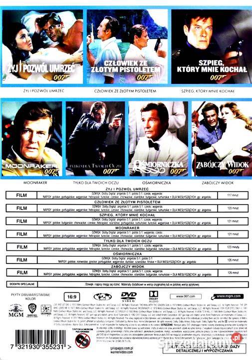 007 JAMES BOND KOLEKCJA 11 DVD Kalisz