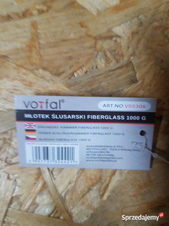 MŁOTEK ŚLUSARSKI FIBERGLASS MŁOTKI 1500 G włókno wielkopolskie