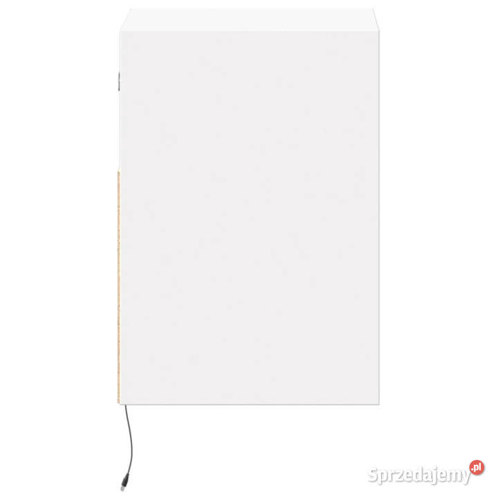 Ścienne szafki TV z LED 2 białe 41x31x45 Warszawa
