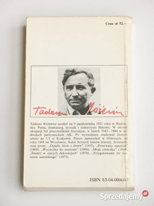 Próba rekonstrukcji Tadeusz Różewicz