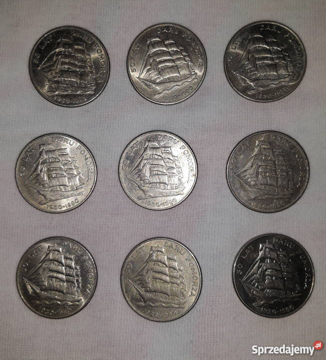 Monety Dar Pomorza z 1980 r śląskie Sosnowiec