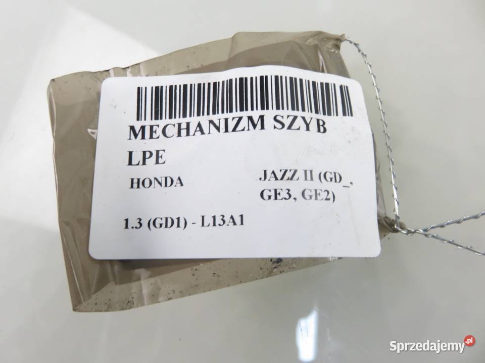 PODNOŚNIK SZYBY LEWY PRZEDNI HONDA JAZZ II GD osobowe