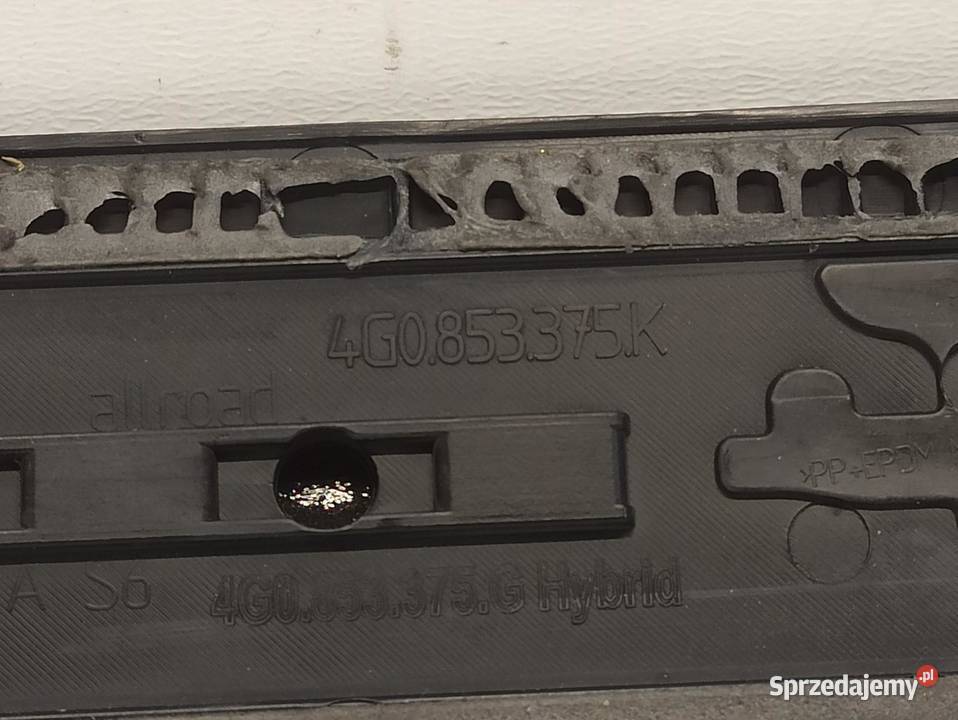 AUDI A6 C7 LISTWY PROGOWE TYŁ KOMPLET 4G0853376K