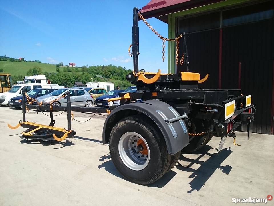 Przyczepa dłużycowa dłużyca obrotnica 8T słupów VAT marża Pozostałe Limanowa