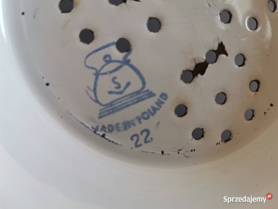 Stary durszlak sitko emalia Silesia Rybnik Pozostałe śląskie Katowice