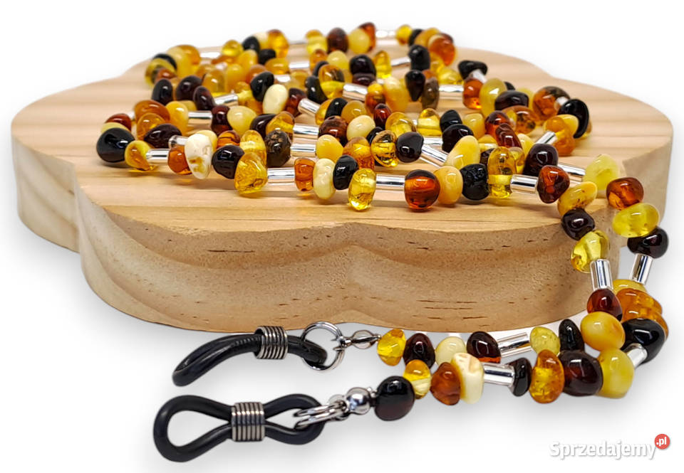 Sznurek do okularów z bursztynu BURSZTYN Warszawa