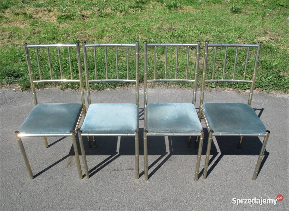 Komplet krzeseł Włoch lata 70 lubelskie Lublin sprzedam