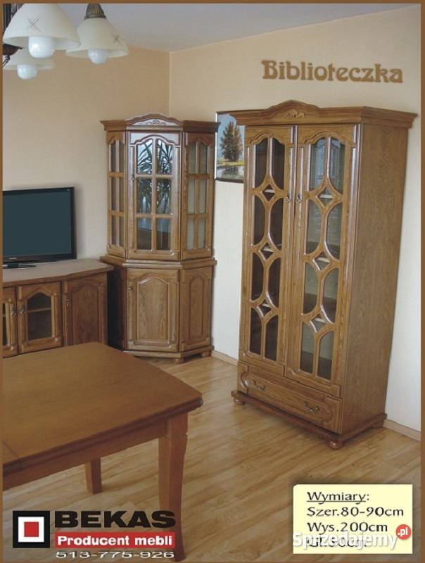 Śliczna Biblioteczka 90 Caro Dąb Rustikalny śląskie Tychy