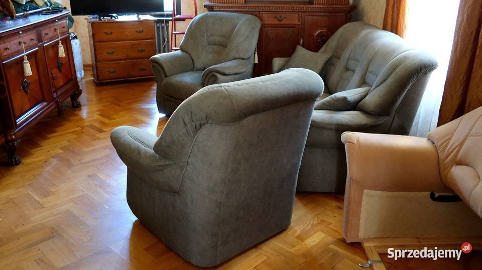 Piękny komplet wypoczynkowy Bologna sofa 3 os i Ziębice sprzedam
