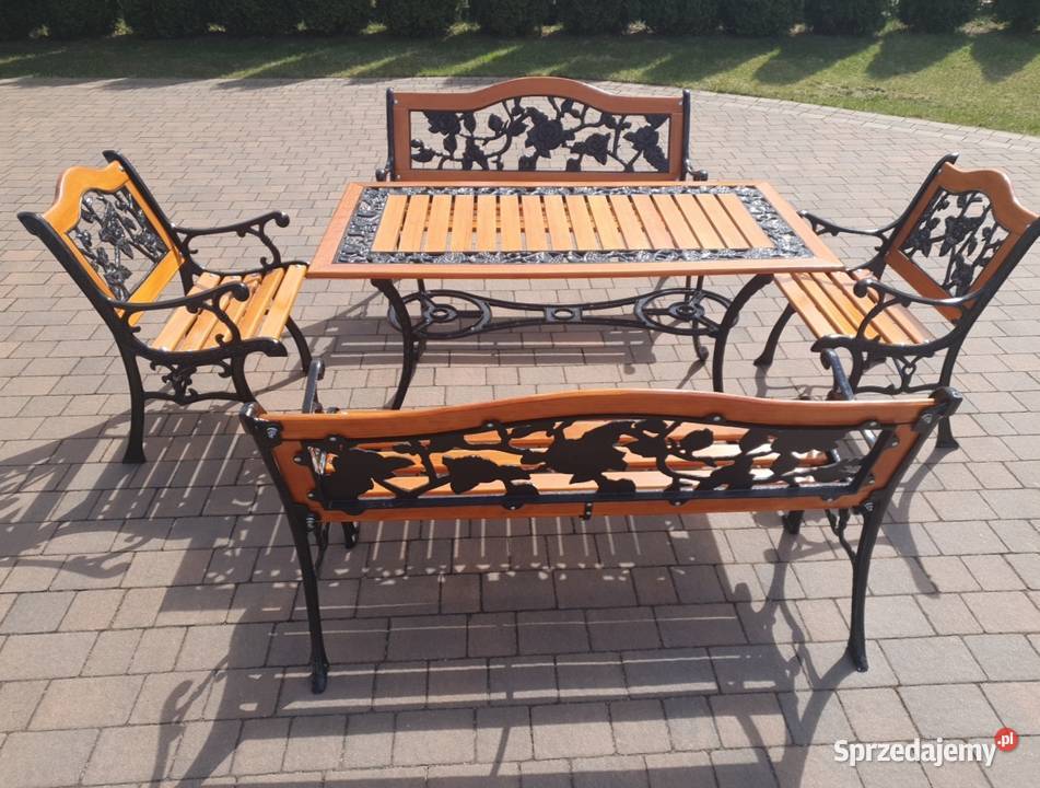 Komplet ogrodowy żeliwny Ławy i ławki Zgierz