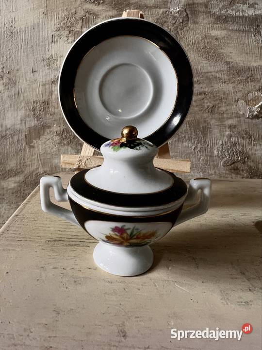 Mini waza kolekcjonerska lata 80 Porcelana i szkło Bytom