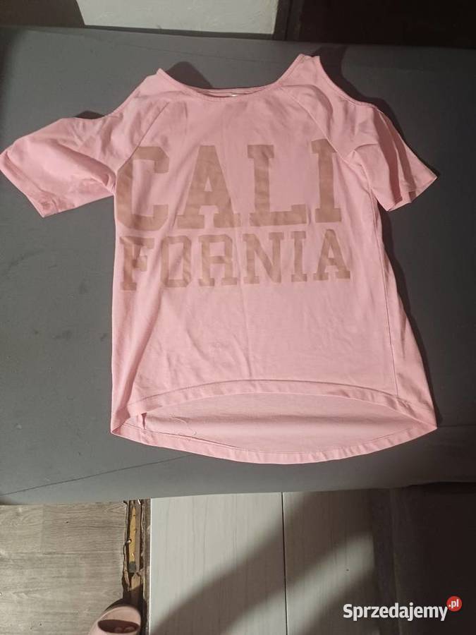 Koszulka różowa z napisem FORNIA różowy Pomorsko