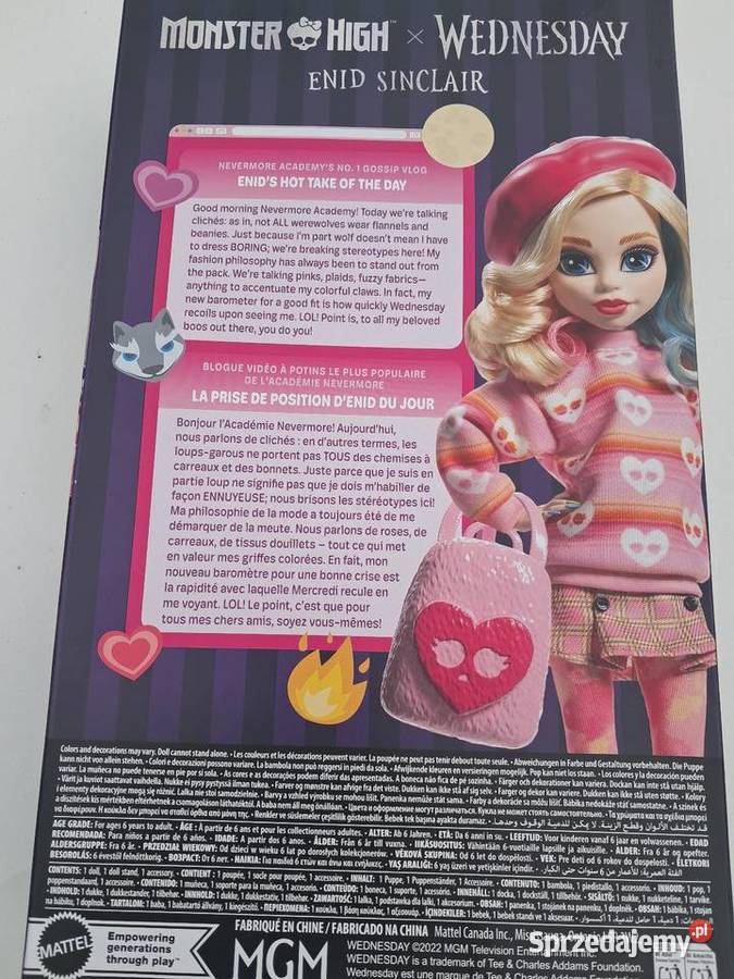 Lalka kolekcjonerska Monster High Enid Sinckar lubelskie Baszki