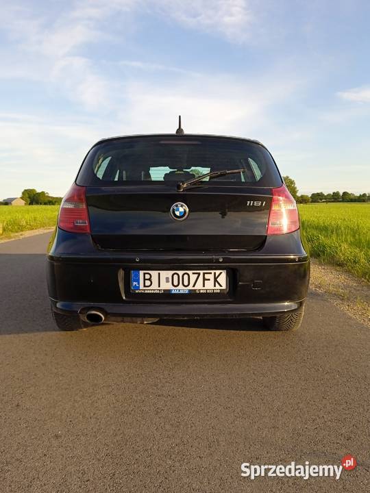 BMW E87 czarny benzyna Dąbrowa Białostocka sprzedam