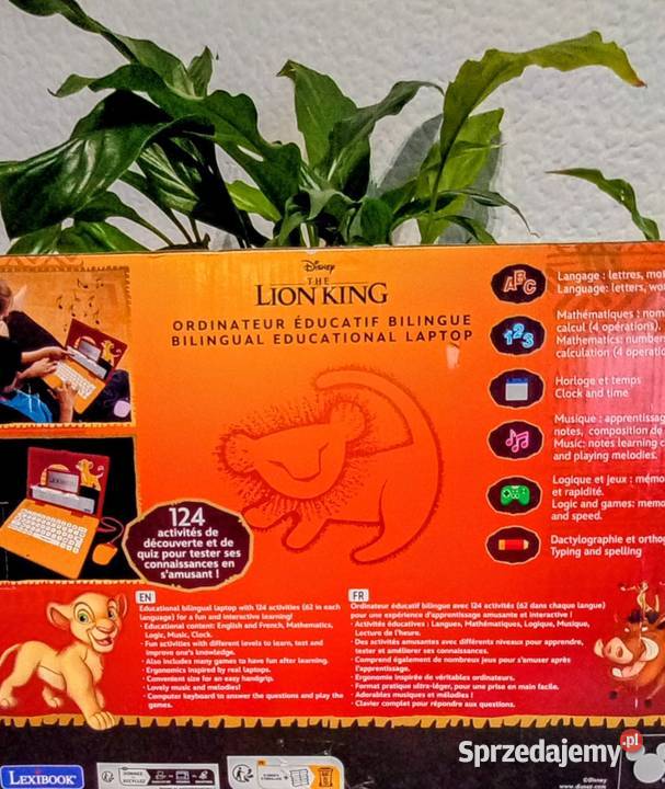 Lexibook Disney Król Lew komputer edukacyjny sprzedam