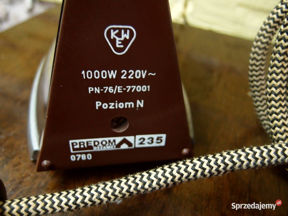 Żelazko Predom 235 Dezamet produkcja polska PRL łódzkie Łódź