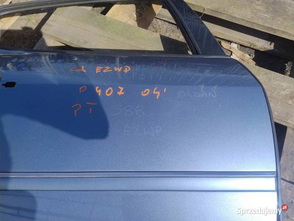 DRZWI PRAWY TYŁ EZWD PEUGEOT 407 wielkopolskie