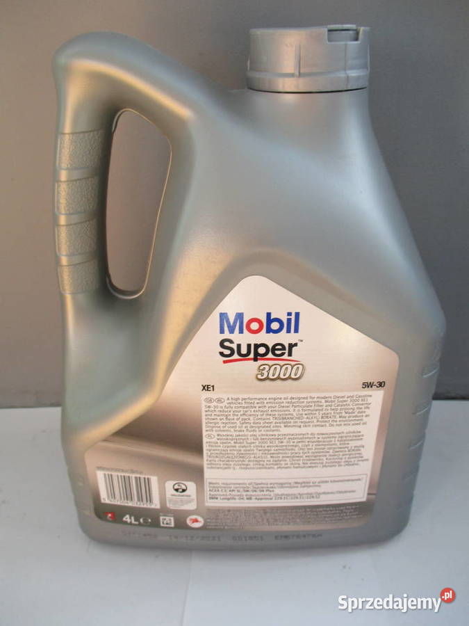 MOBIL 5W30 4L SUPER 3000 XE1 API SL/SM/SN Łódź - Sprzedajemy.pl