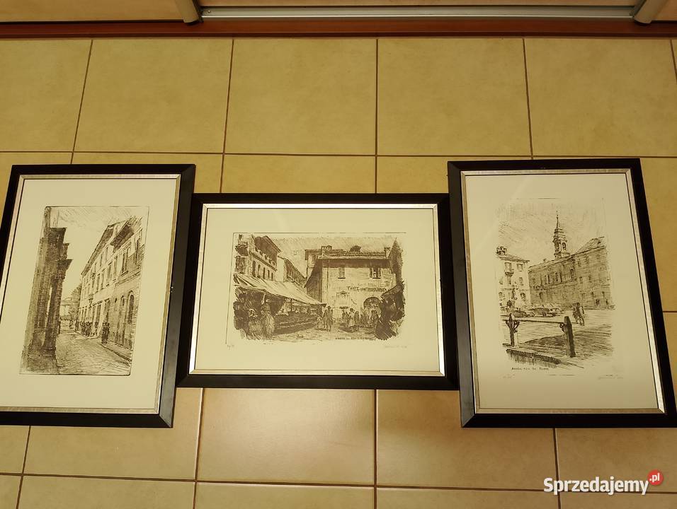 Grafiki 3 sztuki małopolskie Rabka-Zdrój
