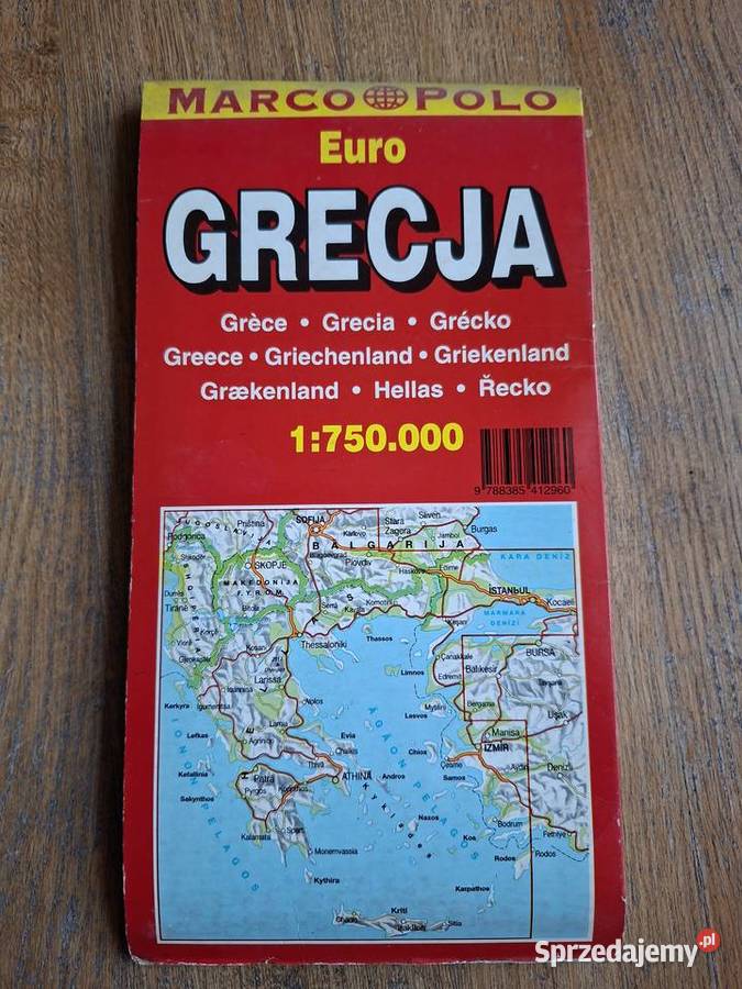 Grecja 1 750 000 Marco Polo mapa małopolskie Kraków