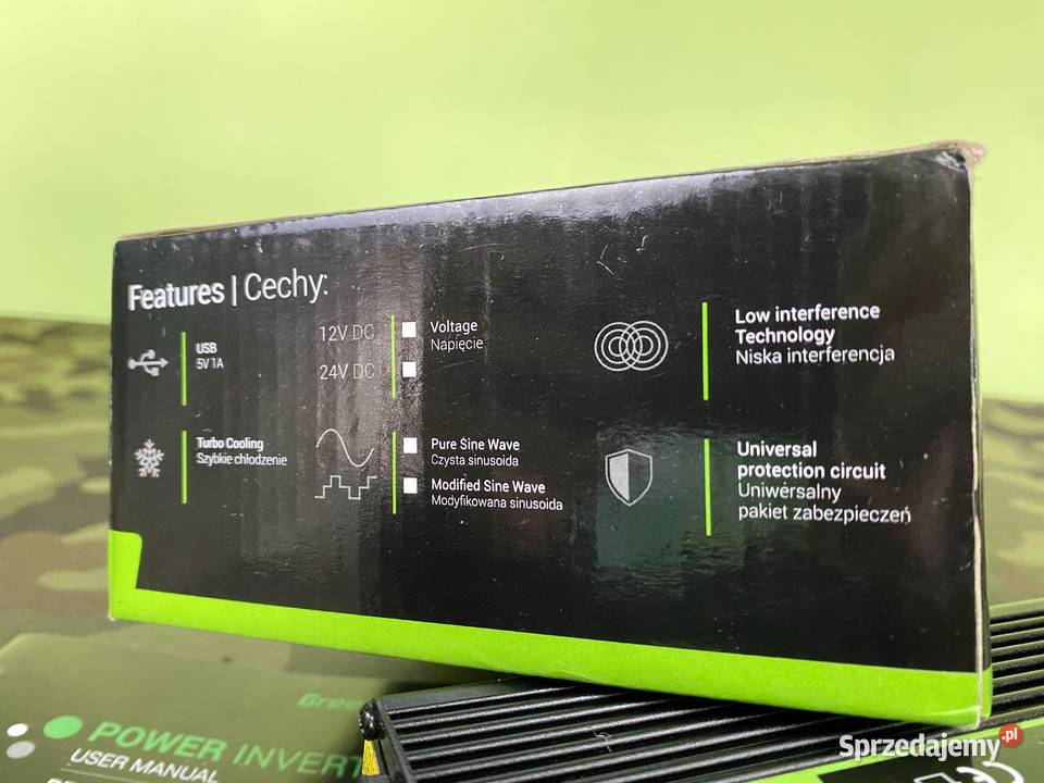 Przetwornica samochodowa GreenCell 300W Przetwornice napięcia lubelskie Radzyń Podlaski