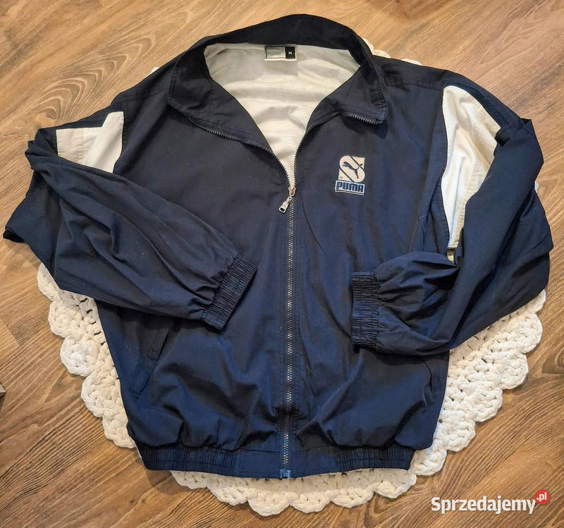 Kurtka Puma vintage Y2K granatowobiała oversize Zielona Góra