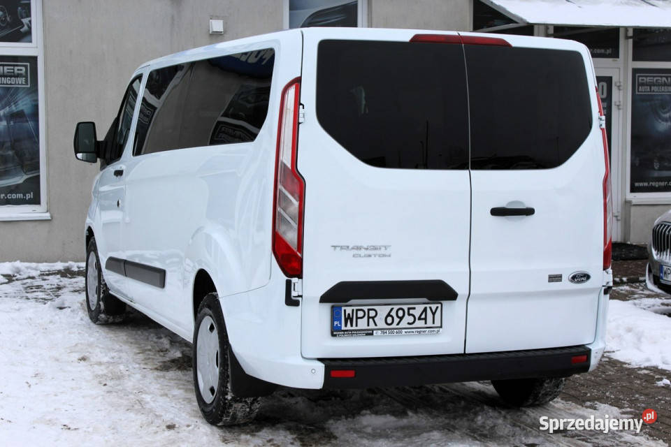 Ford Transit Custom Długi 9osobowy 130 SalonPL immobilizer Sokołów
