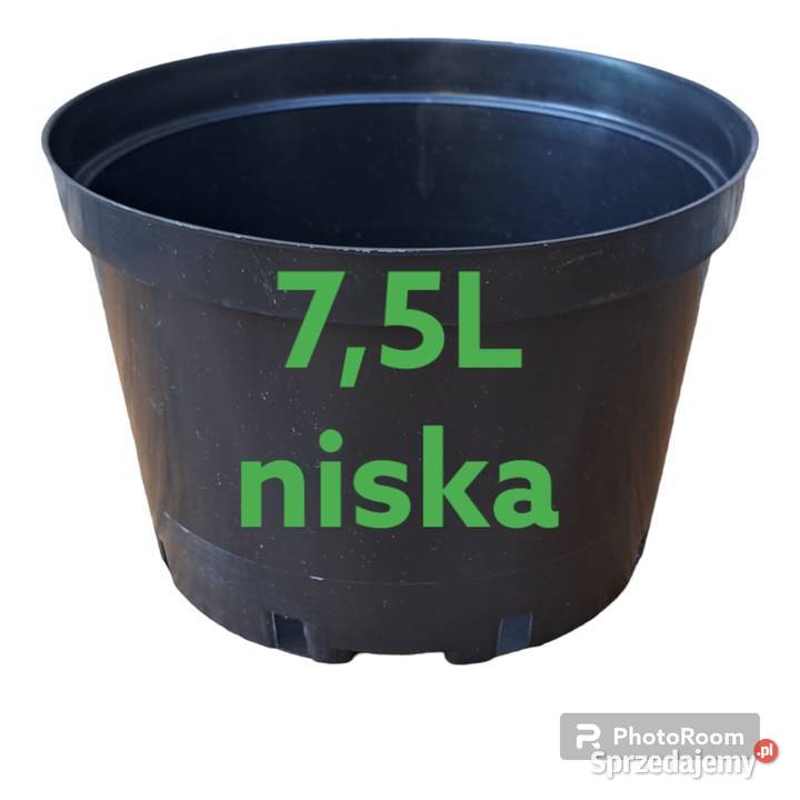 Doniczka 7,5 L NISKA SZEROKIE produkcyjne 26cm BORÓWKA