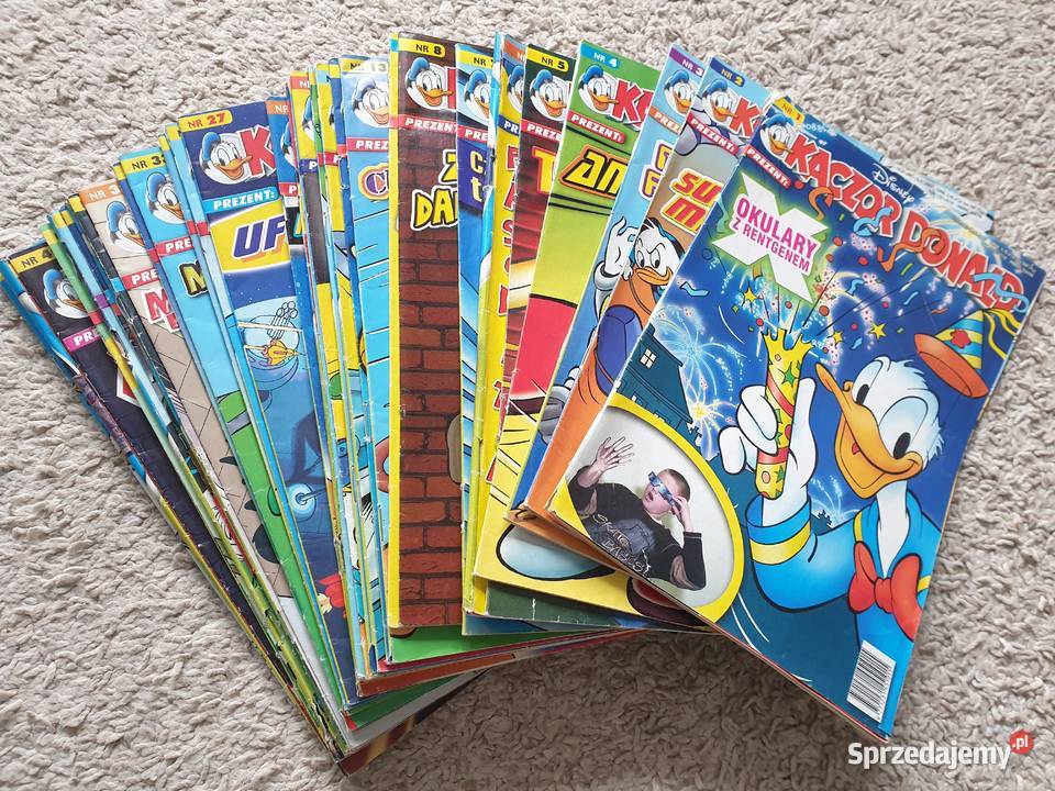 Kaczor Donald zestaw 33 komiksów 2007 Gdynia
