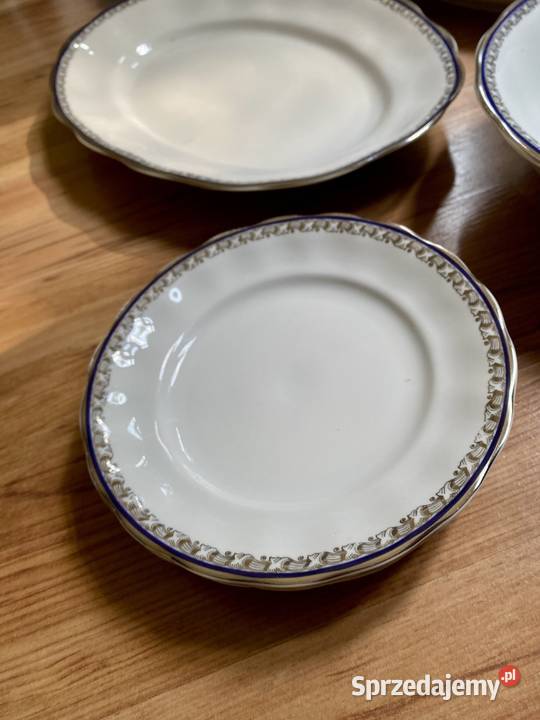 Piękne Stare Talerze Zastawa Kobalt Porcelana Porcelana i szkło Porcelana i szkło Wrocław sprzedam
