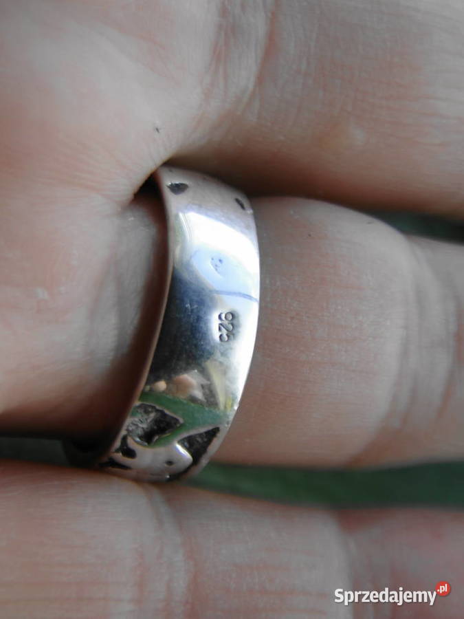 Solidny Pierścionekobrączka srebro 925 Warszawa sprzedam