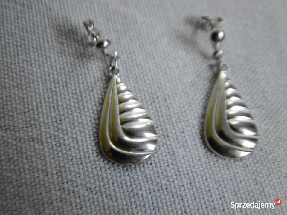 Stare kolczyki srebrne odświeżone srebro sprzedam