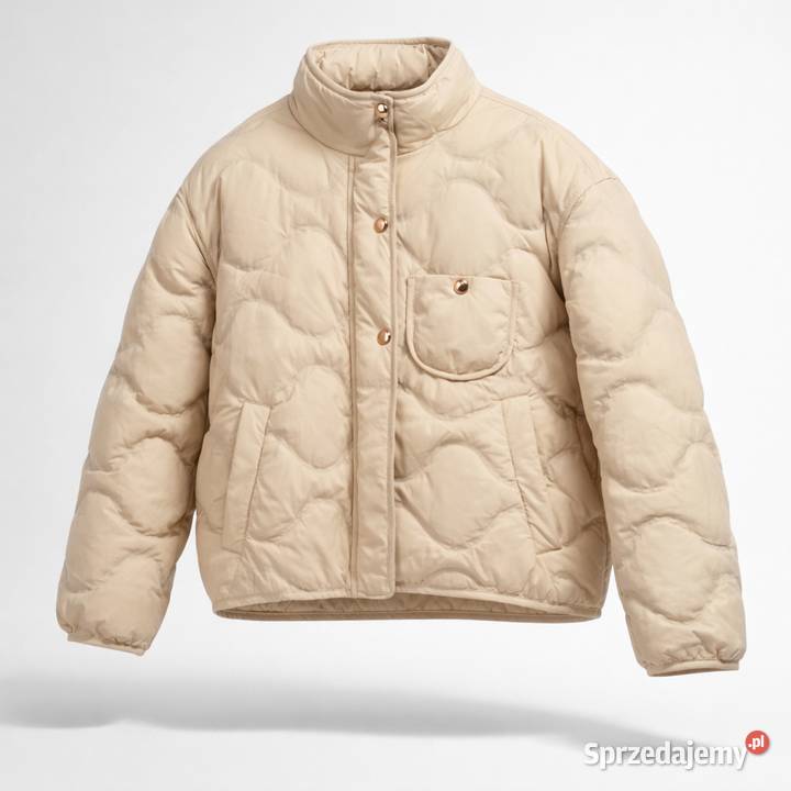 Kurtka puch naturalny wiosenna drogie chiny kolorowy wielkopolskie Kalisz