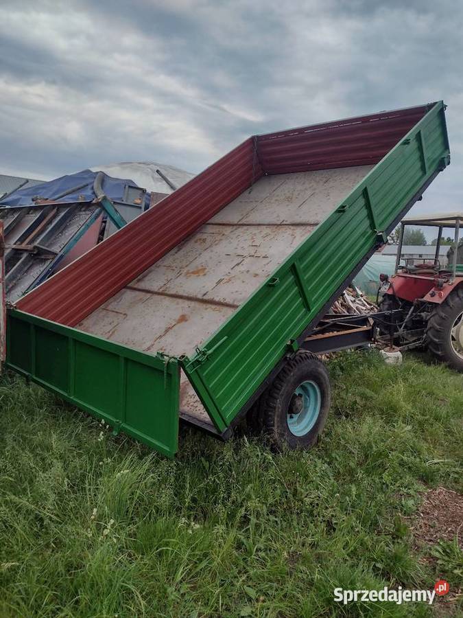 Przyczepa wywrotka talerzówka wał łąkowy Chorzele
