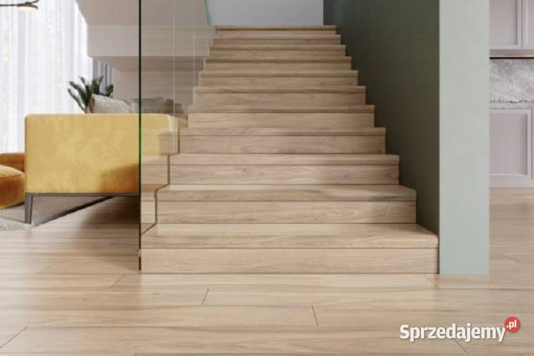 Płytki na schody z kapinosem grube drewno 100x30 Łask