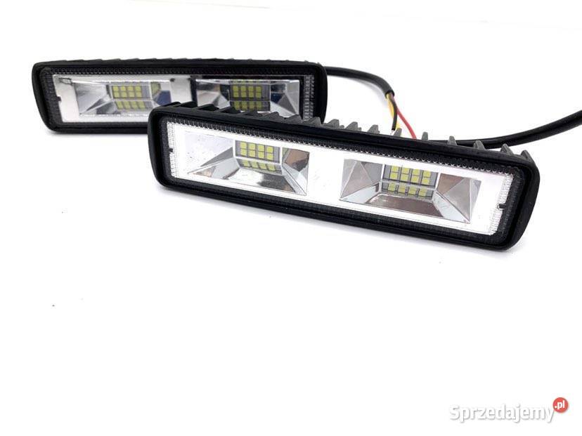 2x Lampa LED robocza rozproszona 48W 1224V halogeny Pomiechówek