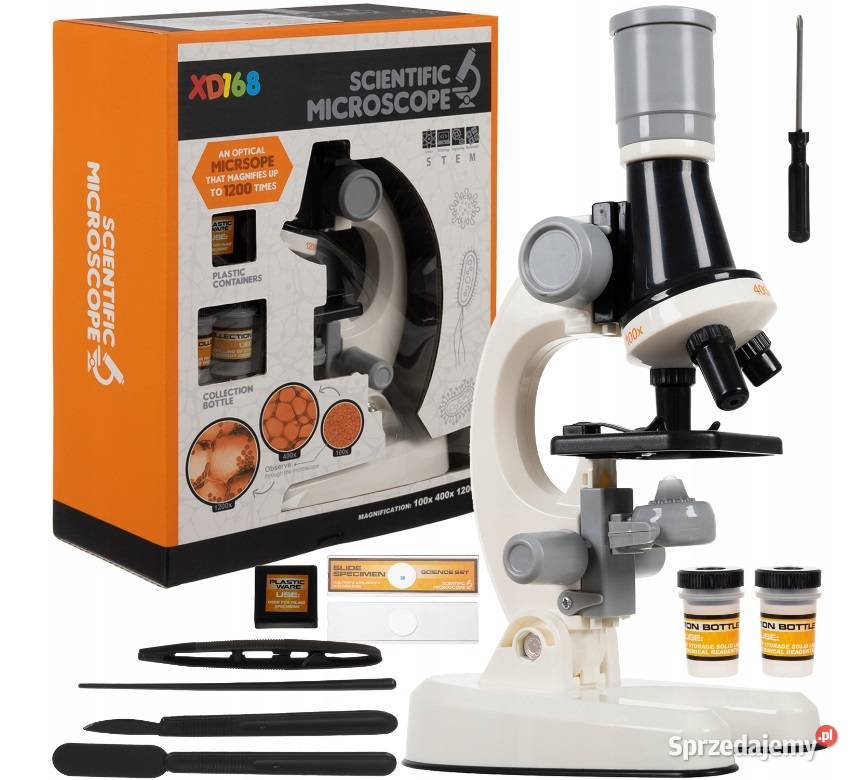 Mikroskop edukacyjny Kruzzel 1200x z akcesoriami Opole sprzedam