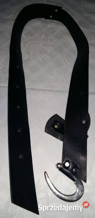 Skórzany czarny pasek damski szer5Skóra licowa Skóra